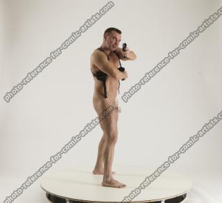 MICHAEL DIFFRENT POSES WITH GUN